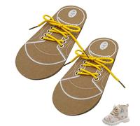 Vierone 2pcs Lacing Shoe Toys - Shoe Lace Practice For Kids - Learn to Tie Shoe Laces - Kids Lacing Shoe Toys