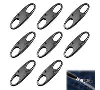 Vierone 8 pcs Zipper Clips Anti Theft Deterrent Backpack Lock Zip Lock Double Opening Snap S Hooks Zippers Pull Bag Clips For Backpack for Traveling Camping