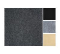 Vieshful Dark Gray Carpet Tiles Peel and Stick 50x50 cm, 10 Pack | Self Adhesive Squares Carpet Floor Tile for Flooring Home Office Living Room Bedroom Commercial Apartment