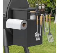 viespe 1 Pack Magnetic Storage Bin with Paper Towel Holder for Traeger