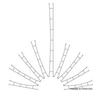 VIESSMANN 4142 HO Scale Long Catenary Pack Mm. 190 - 5 Pieces