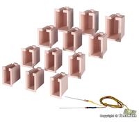 VIESSMANN 6005 Package Of Holders for Window (Pieces 12 With 1 LED White)