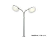 VIESSMANN 6095 HO Scale Street Lamp With Two Lights (White Led) Height 100 Mm