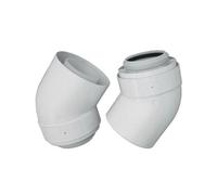 Viessmann 7373227 Pair of 45° Flue Bends 60/100mm