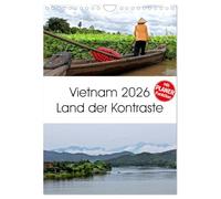 Vietnam 2026 Land of contrasts UK-Version (Wall Calendar 2026 DIN A4 Portrait), CALVENDO 12 Month Wall Calendar
