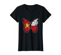 Vietnam and Poland Mix Butterfly Half Vietnamese half Polish T-Shirt