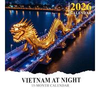 Vietnam At Night 2026 Calendar: Lantern-lit streets and evening beauty in bustling towns