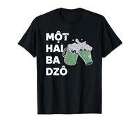 Vietnam Beer Vietnamese Mot Hai Ba Dzo One Two Three Cheers T-Shirt