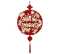 Vietnam Chinese New Year Decor | 2026 Wall Hanging Décor Panel - Spring Year Tassel Banner Banner Poster Decor - Event, Restaurant, Seasonal Celebration, Home, Living Room, Festival Decor Supplies