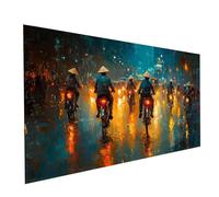 Vietnam Diamond Painting kit with Diamond Art Accessories, DIY Round Rhinestones Mosaic Crystal Art Paint by Numbers, Canvas Painting for Wall Artwork Living Room Decor 48x24in Night View Model-14333