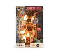 Vietnam DIY Miniature Kit - Vintage Saigon Street Book Nook - LED Illuminated Diorama Building Set Craft Hobby Gifts for Teenagers and Adults - Vietnam Street Scene Miniature Model Kit
