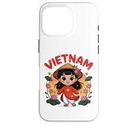 Vietnam Flag Culture Pride Cute Girl Vietnamese Outfit Kids Case for iPhone 16 Pro