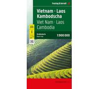 Vietnam - Laos - Cambodia f&b r/v (r): Wegenkaart 1:900 000