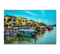 Vietnam Old Town Hoi An Jigsaw Puzzle for Adults 100 Piece Travel Gift Souvenir 45,5x35,5CM