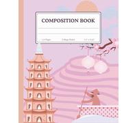 Vietnam Pastel Pink Composition Book: Cute College Ruled Notebook for Class Notes & Daily Writing | Travel Vibes Cover Art Journal | 110 Pages | 7.5 x 9.25