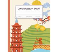 Vietnam Retro Composition Book: Vintage College Ruled Journal for Notes, Writing & Planning | Asian Travel Inspired Cover | 110 Pages | 7.5 x 9.25