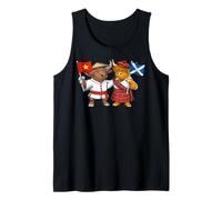 Vietnam Scotland Flag Vietnamese Roots Proud Scottish Tank Top