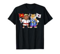 Vietnam South Korea Flag Vietnamese Roots T-Shirt