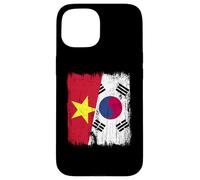 Vietnam South Korea Half Flag Vietnamese South Korean Jersey Case for iPhone 15