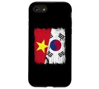 Vietnam South Korea Half Flag Vietnamese South Korean Jersey Case for iPhone SE (2020) / 7/8