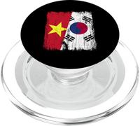 Vietnam South Korea Half Flag Vietnamese South Korean Jersey PopSockets PopGrip for MagSafe