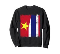 Vietnam Thailand Half Flag Vietnamese Thai Roots Sweatshirt