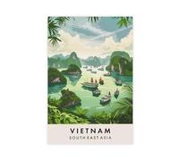 Vietnam Travel Canvas Poster Wall Art Decor Print Picture Paintings for Living Room Bedroom Decoration 16x24inch(40x60cm)