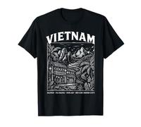 Vietnam Travel Souvenir Vietnamese Cities Vintage T-Shirt