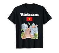 Vietnam Trip Souvenir Iconic Bridge Vietnamese Flag T-Shirt