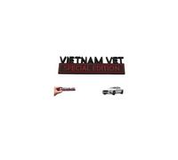 Vietnam Vet Special Edition Emblems, 3D Raised Decals Vietnam Vet Car Stickers, Metal Decal Truck Sticker Vietnam Veteran Badges Replacement for Most Cars Laptop