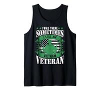 Vietnam Veteran American Flag Military Service Pride Design Tank Top