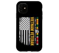 Vietnam Veteran American Flag Patriotic Army Vet Memorial Case for iPhone 11