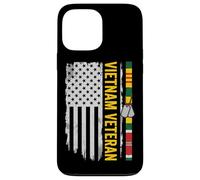 Vietnam Veteran American Flag Patriotic Army Vet Memorial Case for iPhone 13 Pro Max