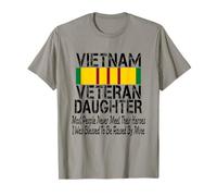 Vietnam Veteran Daughter Raised by My Hero Military Service T-Shirt