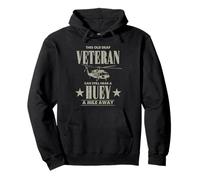 Vietnam Veteran Helicopter Pilot - Hear A Huey A Mile Away Pullover Hoodie