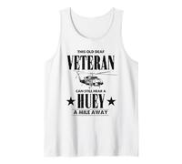 Vietnam Veteran Helicopter Pilot - Hear A Huey A Mile Away Tank Top