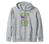 Vietnam Veteran Helicopter Pilot - Hear A Huey A Mile Away Zip Hoodie