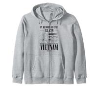 Vietnam Veteran Memorial Day Zip Hoodie