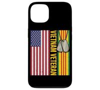 Vietnam Veteran USA Flag Patriotic Army Vet Memorial Day Case for iPhone 13