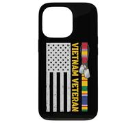 Vietnam Veteran USA Flag Patriotic Army Vet Memorial Day Case for iPhone 13 Pro