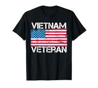 Vietnam Veteran - Vintage US Flag - Military Vet T-Shirt