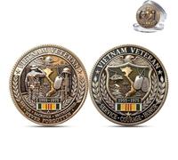 Vietnam Veteran Welcome Home Commemorative Coin, Welcome Home Never Forgotten Challenge Military with Eagle Helicopter Design, Veteran Memorial Wall Token Gift for Veterans (1PC)