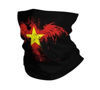 Vietnam Vietnamese Eagle Flag Unisex Neck Warmer Breathable Neck Gaiter Windproof Bandana For Hiking Running Walking Summer