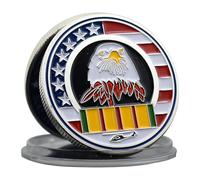 Vietnam War Commemorative Coin - U.S. Challenge Coin with Bald Eagle, Welcome Home Banner, and Vietnam Service Ribbon - Patriotic Iron Military Coin for Veterans and Collectors