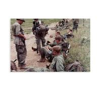 Vietnam War Soldiers Heroes Brave Patriotic Men Canvas Poster Bedroom Decor Landscape Office Room Decor Gift 16x24inch(40x60cm)