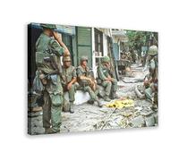 Vietnam War Soldiers Heroes Brave Patriotic Men Canvas Poster Wall Art Decor Print Picture Paintings for Living Room Bedroom Decoration 24x36inch(60x90cm)