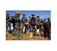 Vietnam War Soldiers Heroes Brave Patriotic Men Canvas Poster Wall Art Decor Print Picture Paintings for Living Room Bedroom Decoration 24x36inch(60x90cm)