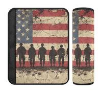 Vietnam War Veterans Day Army War 2 Pack Seatbelt Cover Stop seat Belt Cutting into Neck for Bag forro para cinturon de seguridad