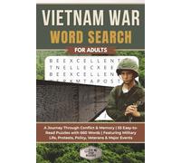 Vietnam War Word Search for Adults: A Journey Through Conflict & Memory | 55 Easy-to-Read Puzzles with 660 Words | Featuring Military Life, Protests, ... (Elz Zup Signature Word Searches Series)