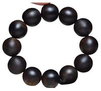 Vietnamese Agarwood Bead Bracelet, Multiple sizes, Old Material, Black Oil